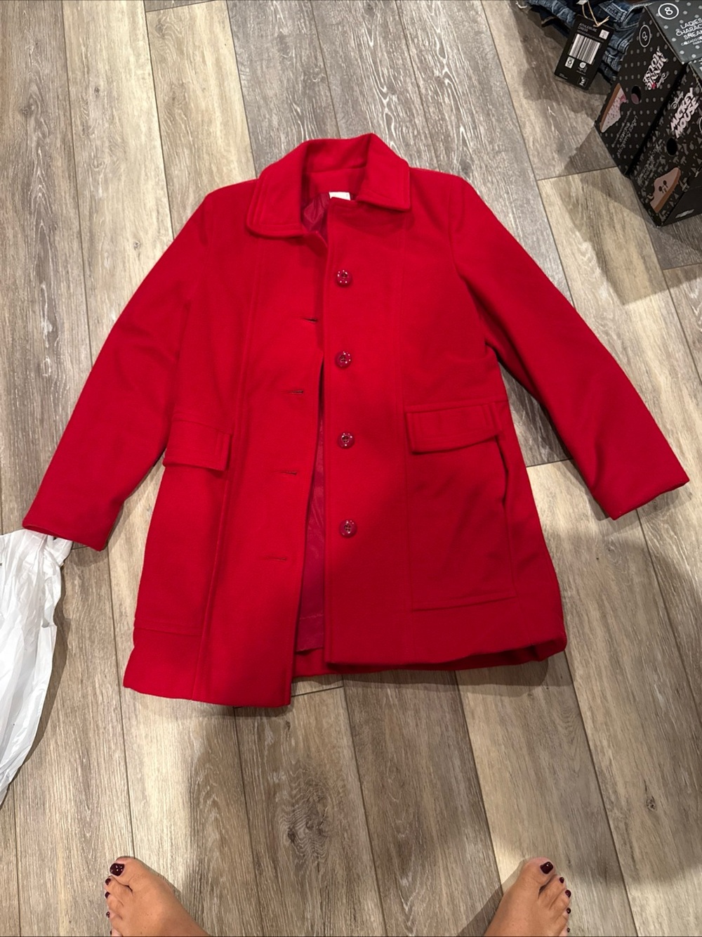 Oura Red Lightweight Draped Jacket